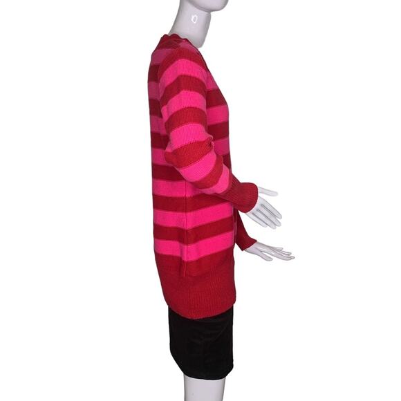 Route 66 Women Sweater Long Sleeves Size XL Red and Pink V-Neck - Picture 6 of 8